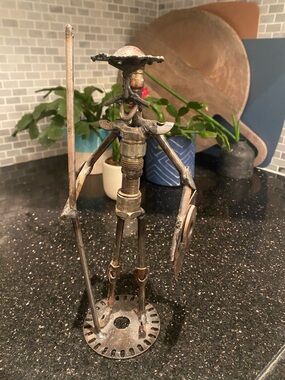 Don Quixote Folk Art Metal Man Sculpture
